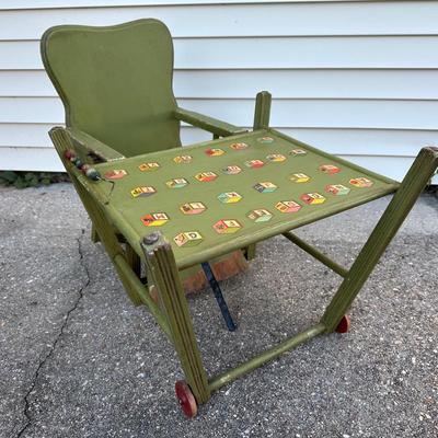 1930s Highchair, Play Chair and Potty