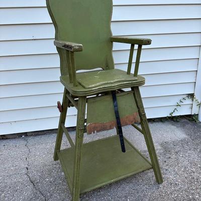 1930s Highchair, Play Chair and Potty