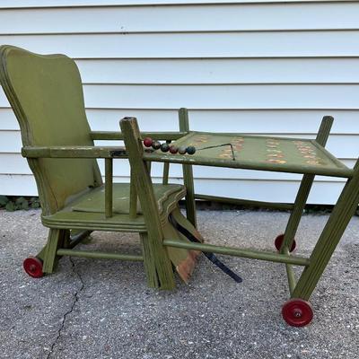 1930s Highchair, Play Chair and Potty