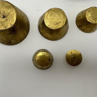 Antique Brass Apothecary Nesting Weights