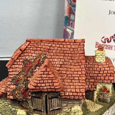 David Winter Harvest Barn and book