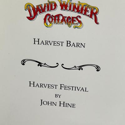 David Winter Harvest Barn and book