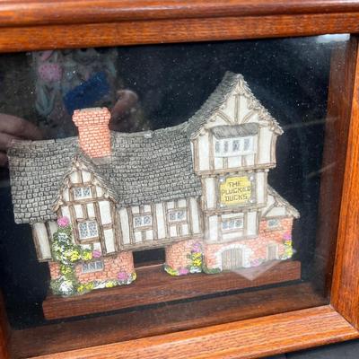 David Winter 2 framed cottages