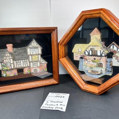 David Winter 2 framed cottages