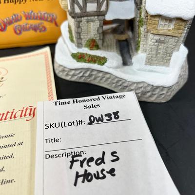 David Winter Fred's House with Box