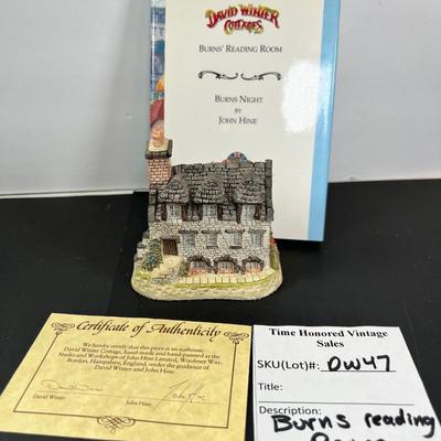David Winter Burns reading room and book