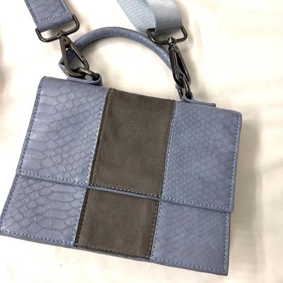 466  Blue Neiman Marcus and Silver Large Tote