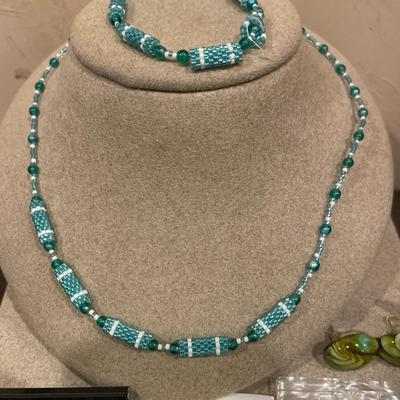Green accent jewelry