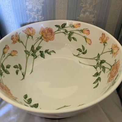 Large Rose Garden Bowl by Maureen Jensen