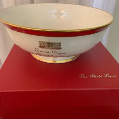 Reagan White House Large Bowl Rex Scouten