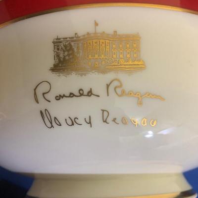 Reagan White House Large Bowl Rex Scouten