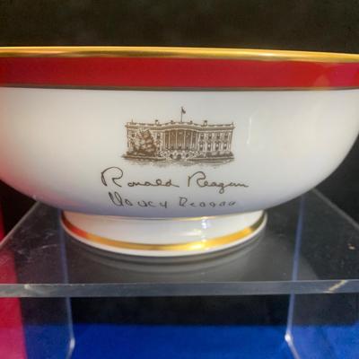 Reagan White House Large Bowl Rex Scouten