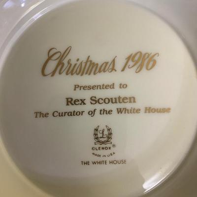 Reagan White House Large Bowl Rex Scouten