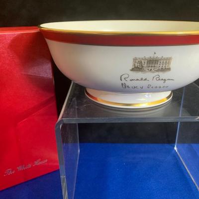 Reagan White House Large Bowl Rex Scouten