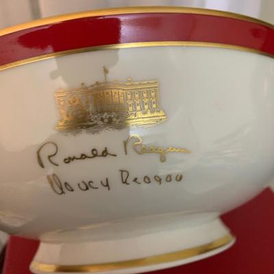 Reagan White House Large Bowl Rex Scouten