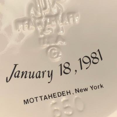 Large 1981 Mottahedeh â€œ Candlelight Dinner â€œ Inaugural Bowl