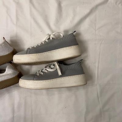 487 Pair of Steve Madden Grey White Soles Shoes with A' Copedico Footwear