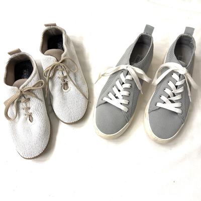 487 Pair of Steve Madden Grey White Soles Shoes with A' Copedico Footwear