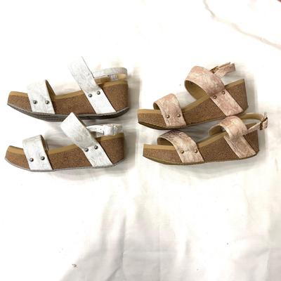 489 Pair of Volatile Buckle Sandals  Size 8