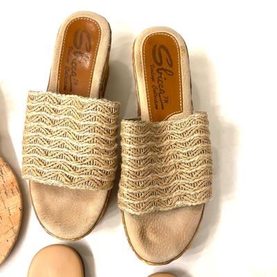 492 Lot of Ladies Sandals , Banana Republic, Garnet Hill, White Mountain, Sbicca