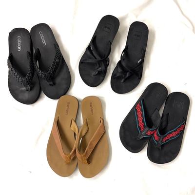 494 Four Pairs of Flipflops, Seven, TEVA,