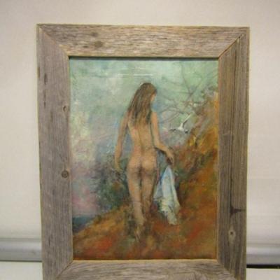 Original Painting on Canvas- 'Nude Beach' by Hall Groat, Sr.