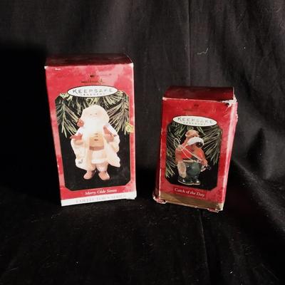 TWO HALLMARK KEEPSAKE ORNAMENTS