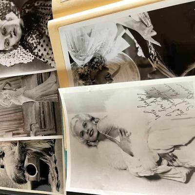 3.  JEAN HARLOW COLLECTION PUBLICITY PHOTOS BOOKS MAGAZINES ART DECO FRAMES