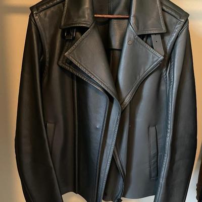 9.  LUXURY BRAND SALVATORE FERRAGAMO MENS LEATHER MOTO JACKET MSRP $6,200! w/TAGS!