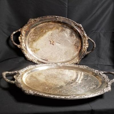 2 Serving Trays