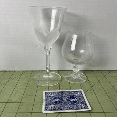 Wine Glasses - 4 of each style