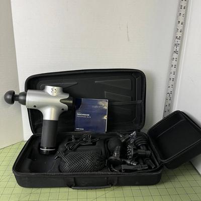 Percussion Massage Gun with Accessories/Case