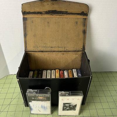 Cassette Tapes in Vintage Case