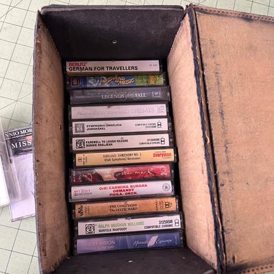 Cassette Tapes in Vintage Case