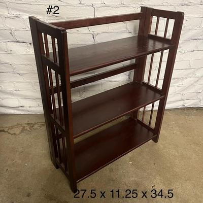 Wooden Foldable Shelves Bookshelf