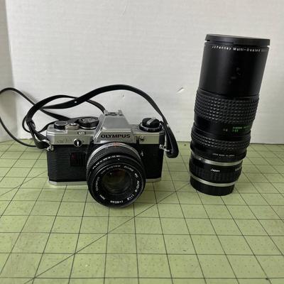 Vintage Olympus OM10 Camera and Extra Lens