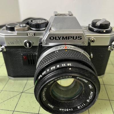 Vintage Olympus OM10 Camera and Extra Lens