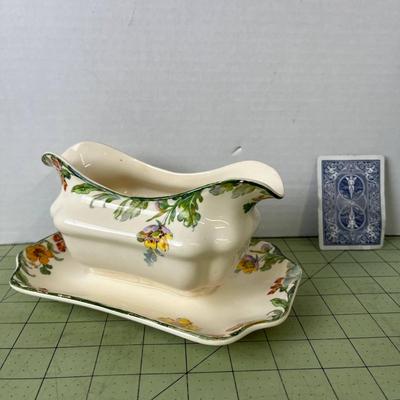 Floral Gravy Boat