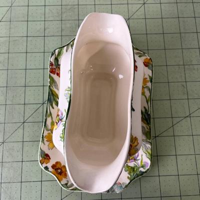 Floral Gravy Boat