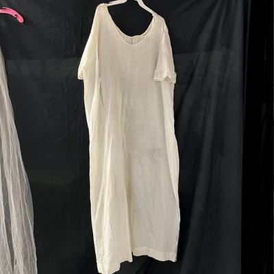 Vintage Veil and White Dress