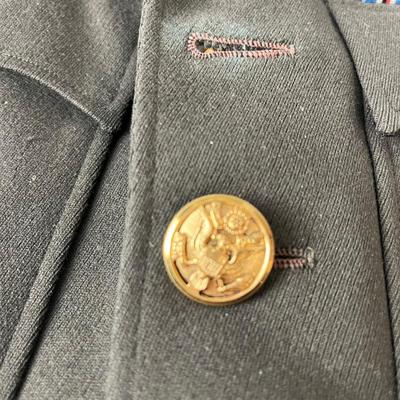 Vintage US Military Jacket with medals, buttons, patches