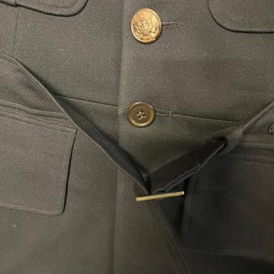 Vintage US Military Jacket with medals, buttons, patches