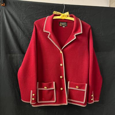 Palio Womens Red Dress Jacket - Size 14