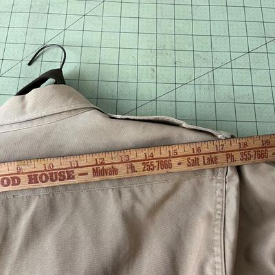 Military Button-up Shirt with Tie