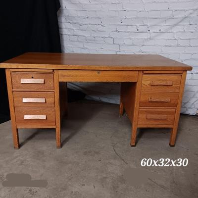 Vintage Solid Wood Leopold Desks