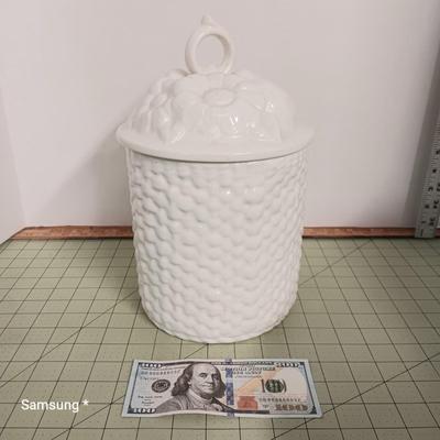 White Porcelain Canister