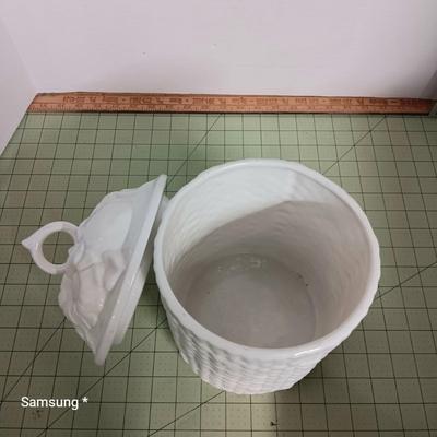 White Porcelain Canister