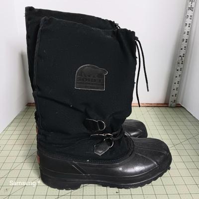 Sorel Black Snow Boot - Mens Size 9