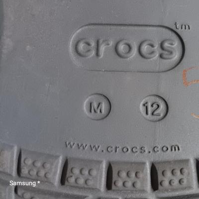 Crocs with Buttons - Size 12