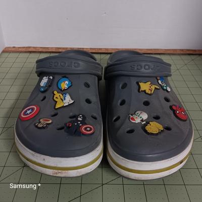 Crocs with Buttons - Size 12